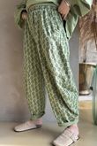 Indira Classic Barrel Pant Matcha & Moss
